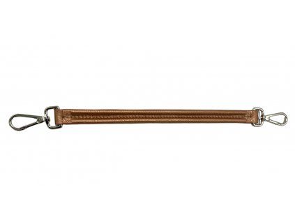 9891 1 kozeny popruh ke kabelce metalicky ruzovy dolaro