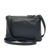 Kožená crossbody kabelka černá 8027 (2)