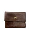 10164 kozene pouzdro na doklady tmave hnede vintage