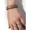 9918 2 damsky kozeny naramek prirodni